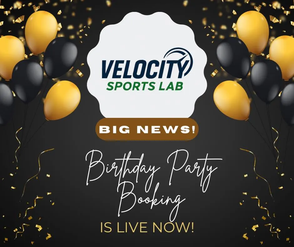 Birthday party booking is live at Velocity Sports Lab